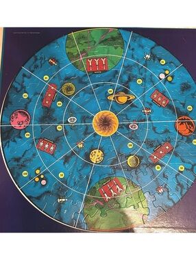 Vintage Situation 7 Parker Brothers Space Puzzle Game - Family Fun Board Game